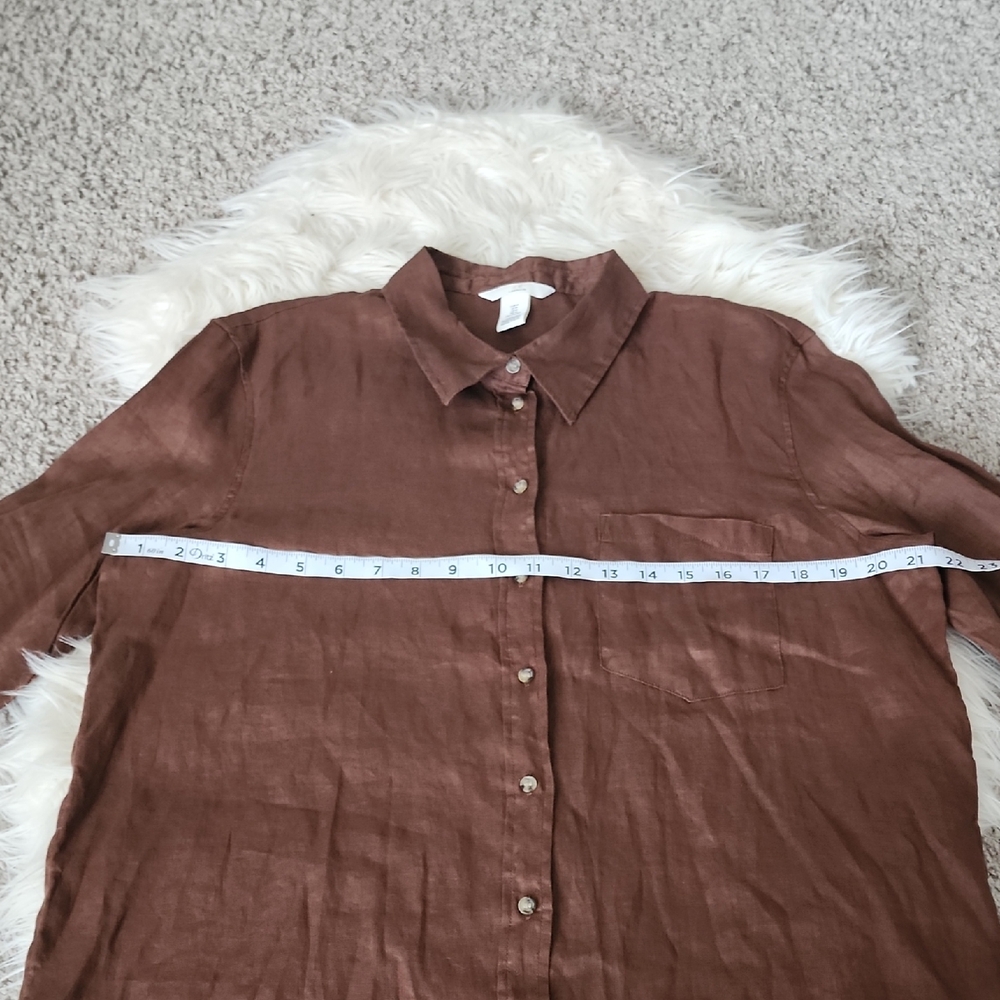 H&M Linen Button Down - Picture 6 of 8